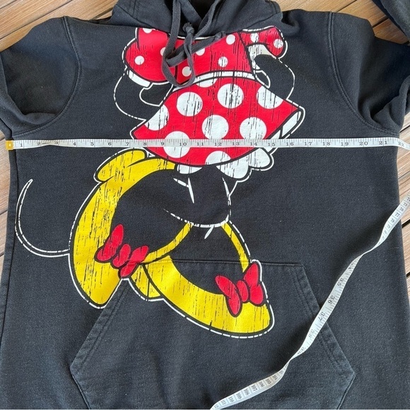 Disney Parks For The Love of Minnie Hooded Sweatshirt Women’s XL Mouse Ears Bow - Picture 9 of 13